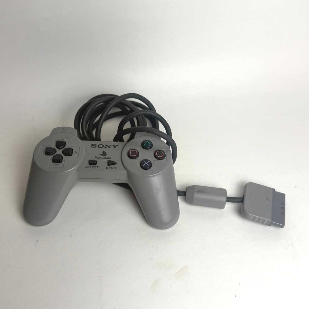 Sony PlayStation PS1 Controller SCPH-1080 Grey Wired Original OEM Accessory